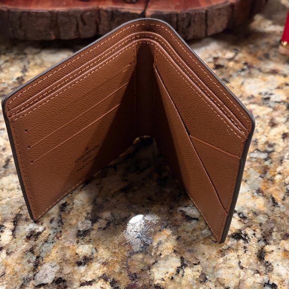 Tan and Brown Monogram Wallet - Picture 4 of 6